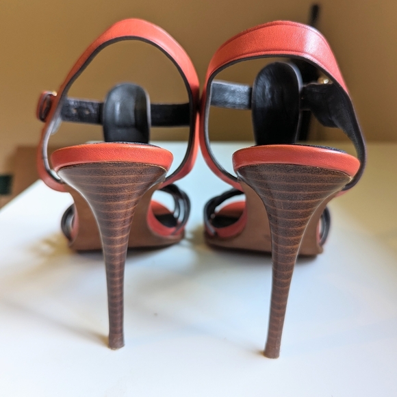 COACH Red Izzy Stiletto Heels - Picture 10 of 11